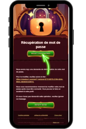 Réinitialiser le mot de passe